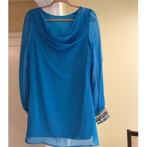 Sexy classes and sexy blue dress